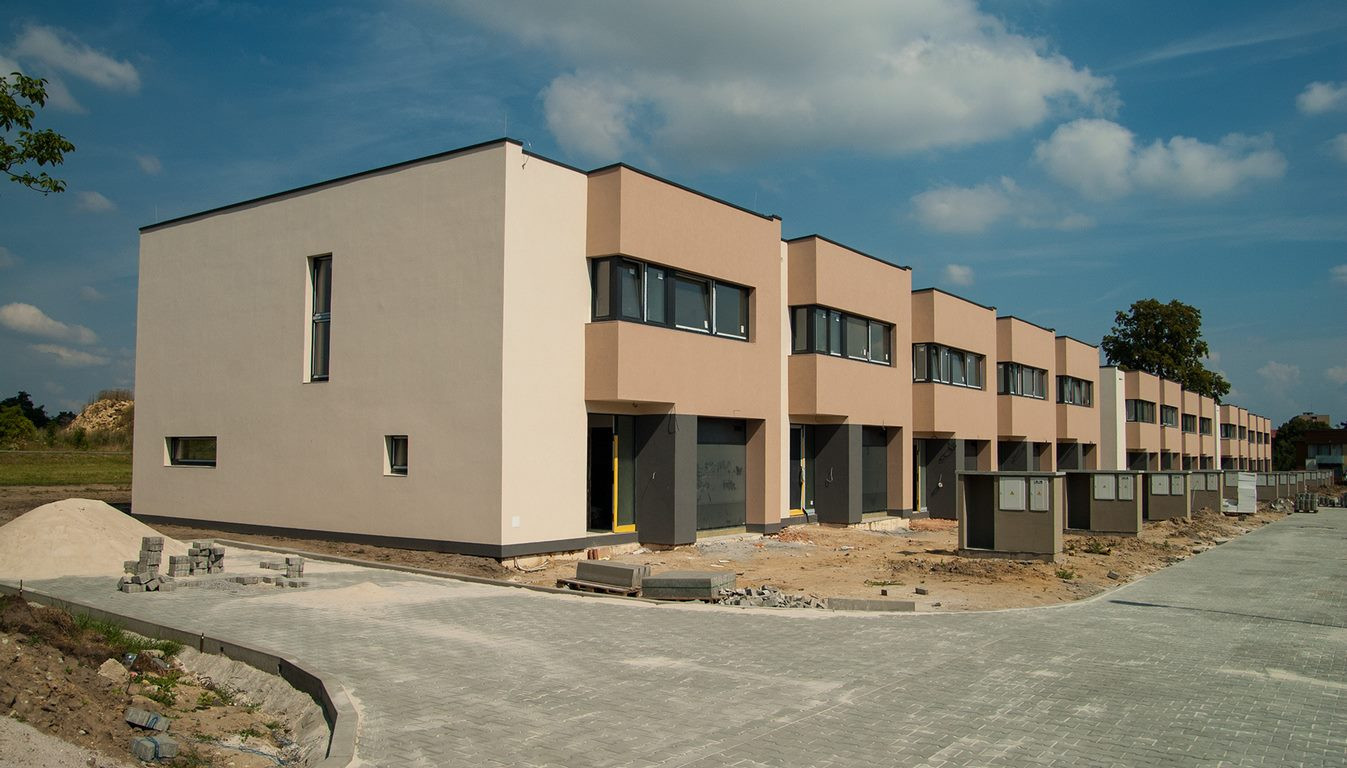 Projekt 14-ti řadových domů Na Celně – Mladá Boleslav, řadovka.